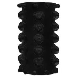 Chisa Novelties Etuis Texture Relief pour pénis Noir